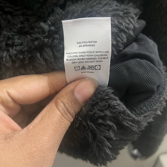 Express cozy charcoal gray teddy fleece Jacket - Picture 6 of 7